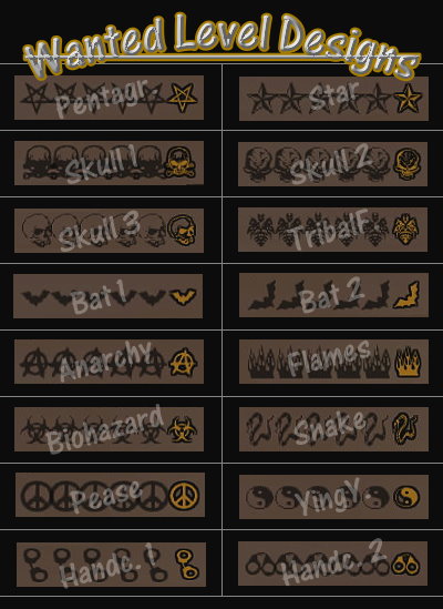 Wanted Level Designs